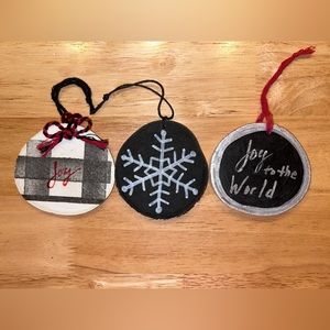 Birch disc ornaments- made in Maine